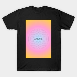 Positive Affirmation Modern Aesthetic Pink and Yellow Gradient Aura T-Shirt